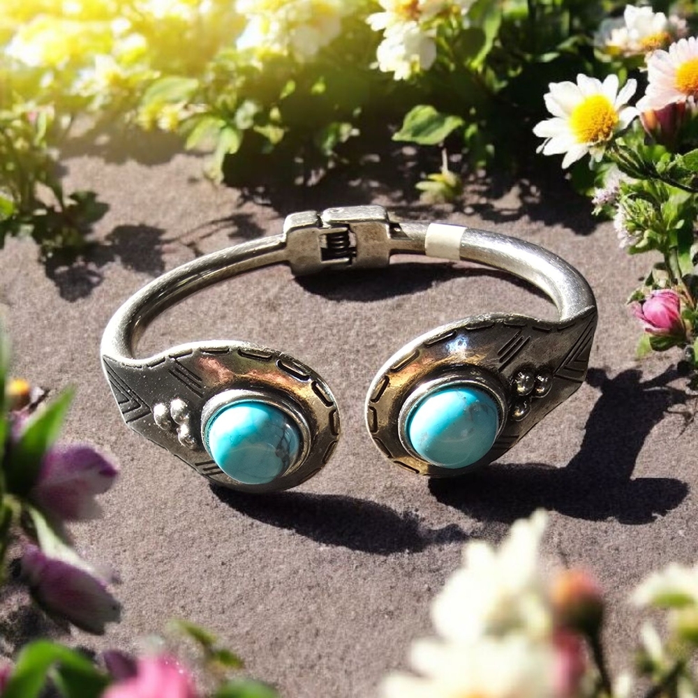 Silver and Turquoise Bracelet